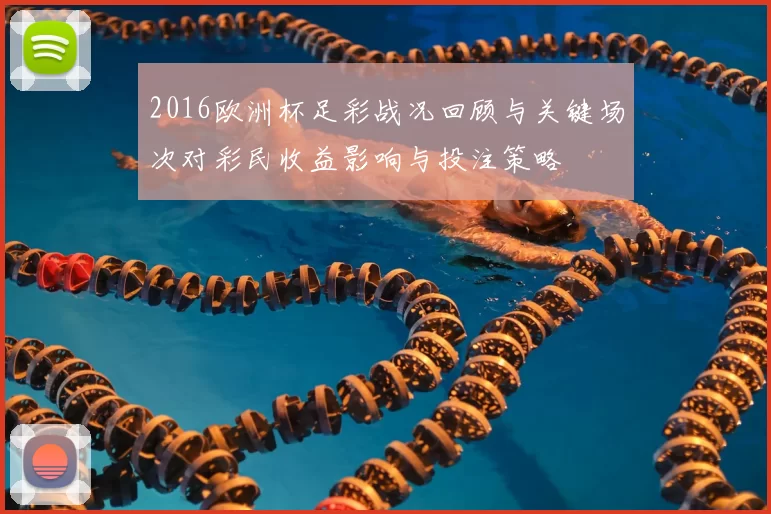 2016欧洲杯足彩战况回顾与关键场次对彩民收益影响与投注策略